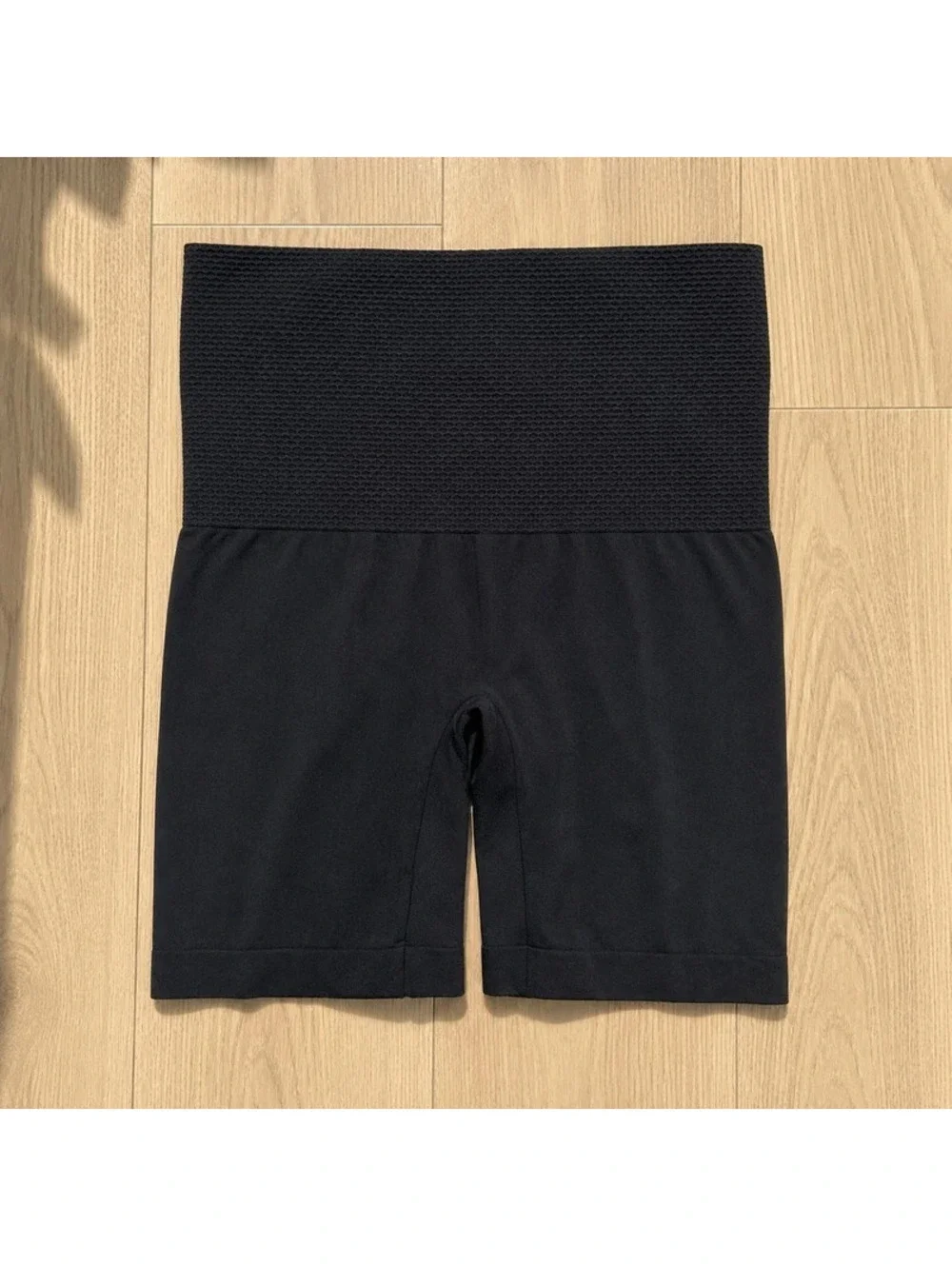 Tahari High Waist Shaper Shorts XL Black Seamless Tummy Control Shapewear